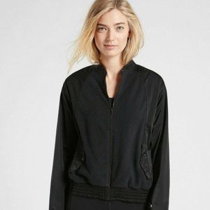 NWT Athleta Zion Microfleece Bomber Zip Jacket S